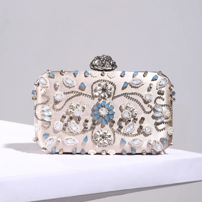 2018 Новый Жемчуг Rhinestone Diamonds Банкетный вечерняя сумочка BS010 Для женщин сумки