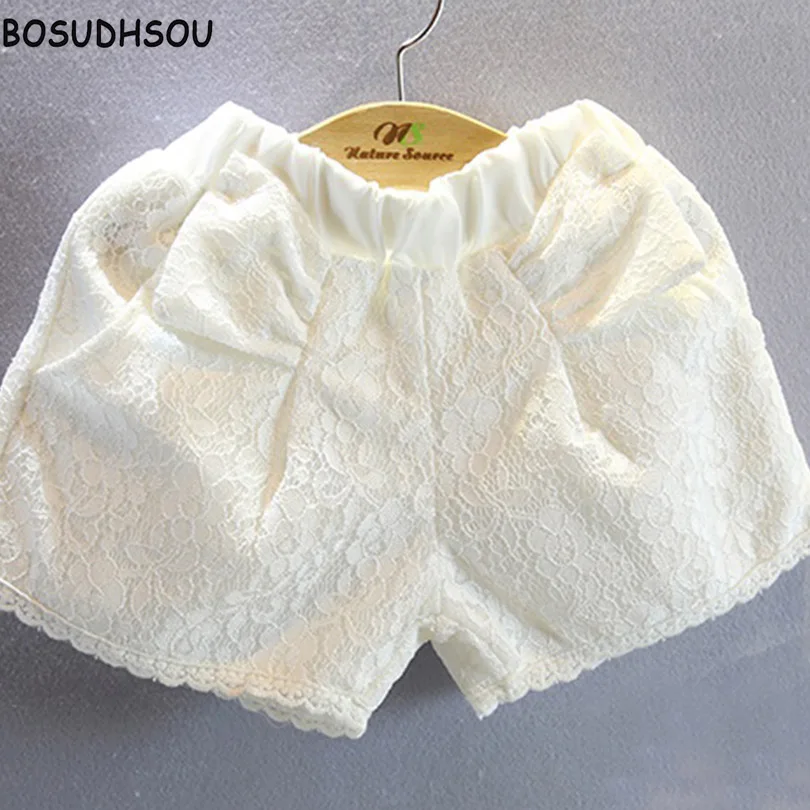 Bosudhsou/yyy 31 новые шорты для девочек маленьких детей кружевные с цветочным узором