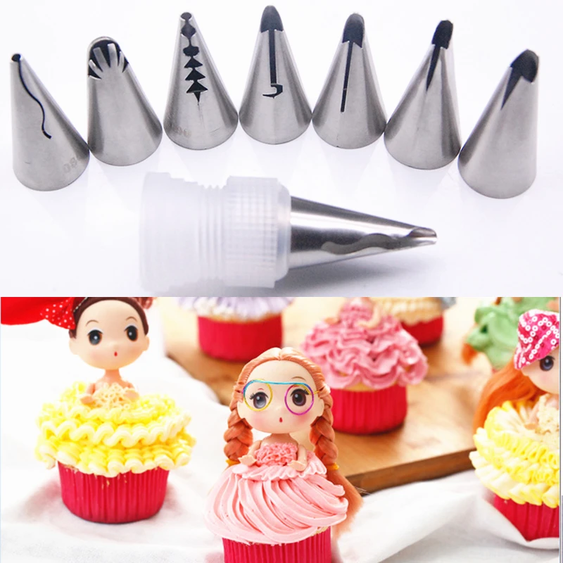 Наконечники для торта из нержавеющей стали 9 шт.|Наборы кондитерских насадок| |