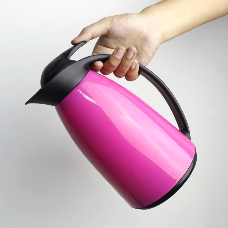 1L завод цветок Стекло вкладыш вакуумный маленький горячий бутылка для воды горшок Чай Кофе изоляции колба термоса, Китай(материк) с двойными стенками из нержавеющей стали чайник Пластик