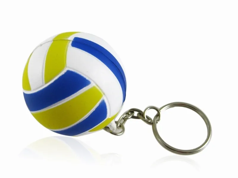 Милый синий резиновый Мини-волейбол брелок аксессуары для телефонов Чехлы Iphone