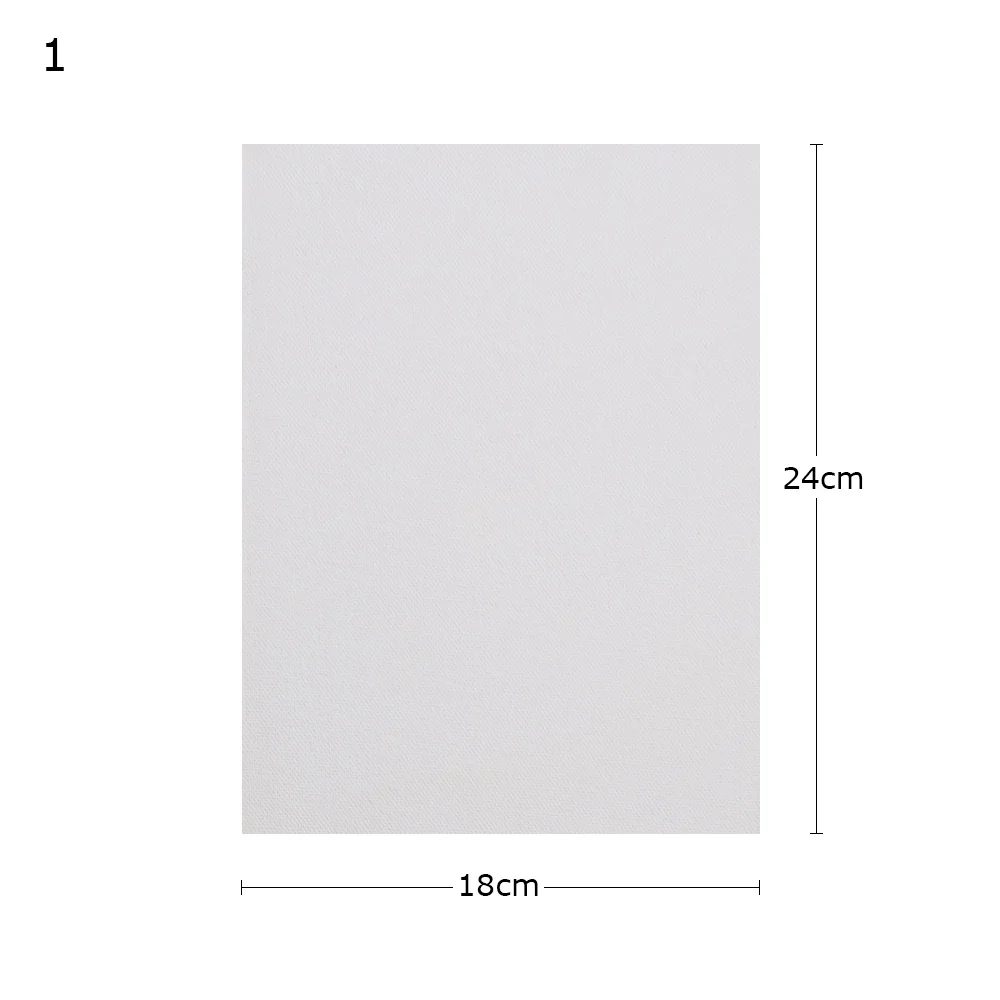 18X24cm Белый Artboard хлопковый холст для масляной живописи ручная роспись рамка холст панели DIY ремесло живопись инструмент ручная роспись аксессуары - Цвет: 18X24cm