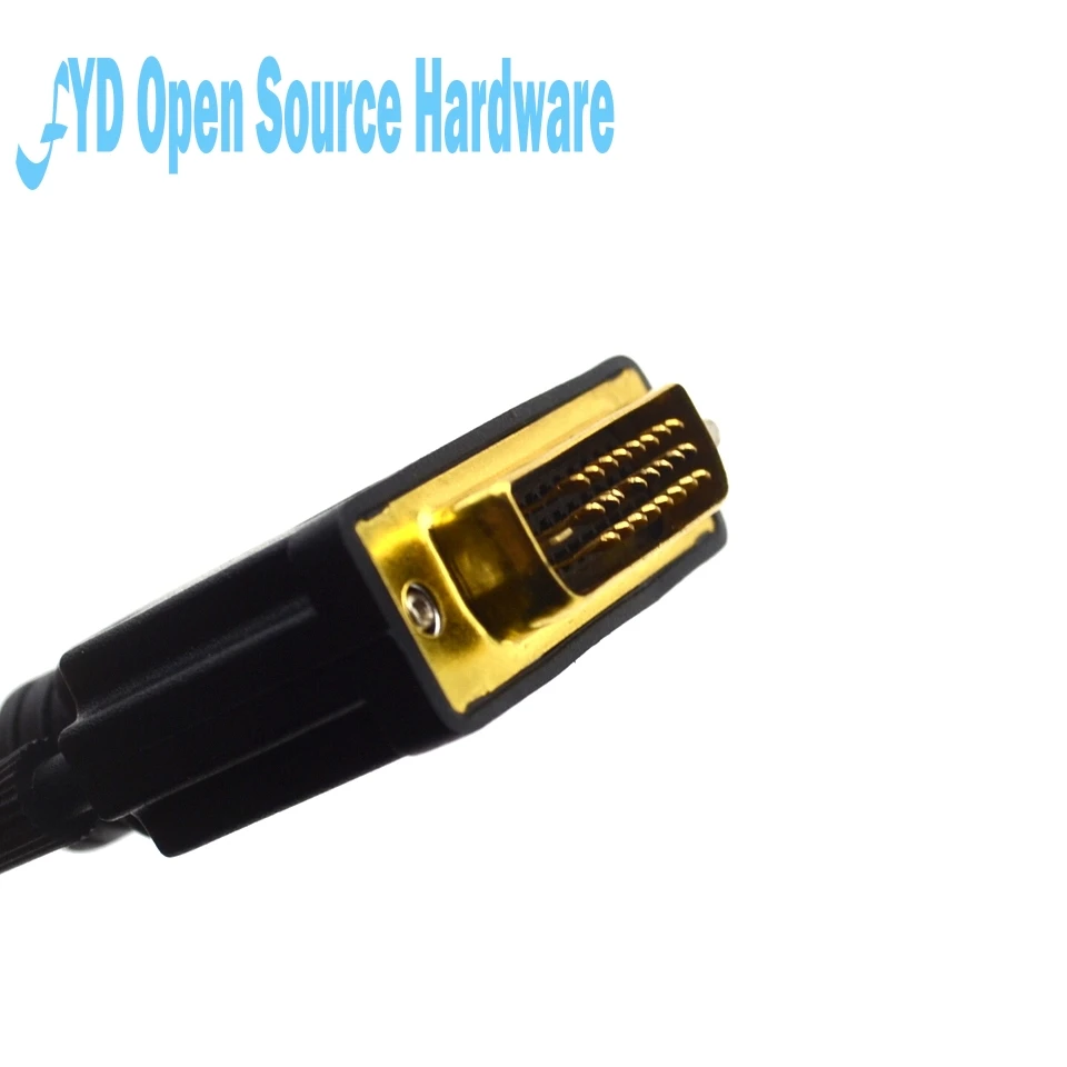 Аудио и видеокабели с быстрым поворотом DVI 24 + 1 Pin адаптер позолоченный штекер 1080P