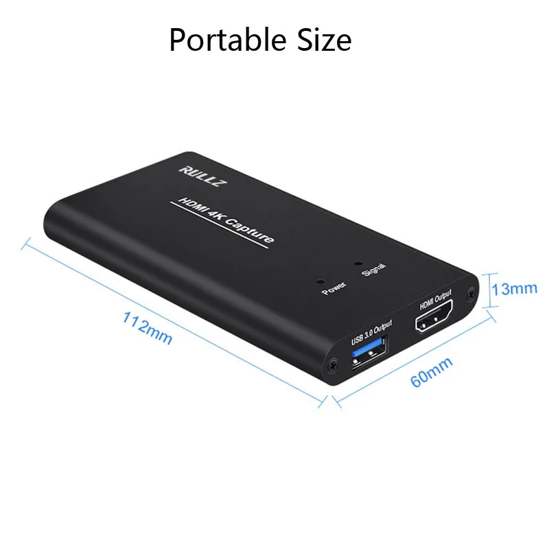 USB3.0 HDMI 4K 60Hz 1080P Карта видеозахвата HDMI к USB коробка для записи игровой потоковой передачи в реальном времени с микрофоном вход tv Out