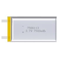 2pcslot 7566113 3 7v real capacity 7500mah rechargeable batteries polymer lithium li ion battery for digital products