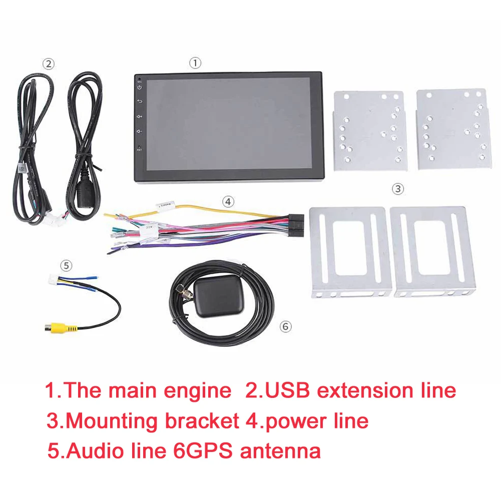 Car GPS WIFI Navigation Android 7.1 Player Rear Camera Bluetooth MP5 Stereo Radio FM HD 7 Inch Screen | Автомобили и мотоциклы