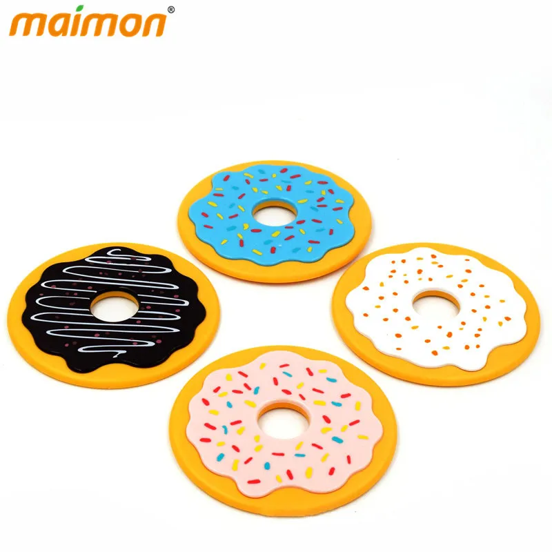 4 шт./компл. кавайный Пончик Дизайн противоскользящие чашки для напитков