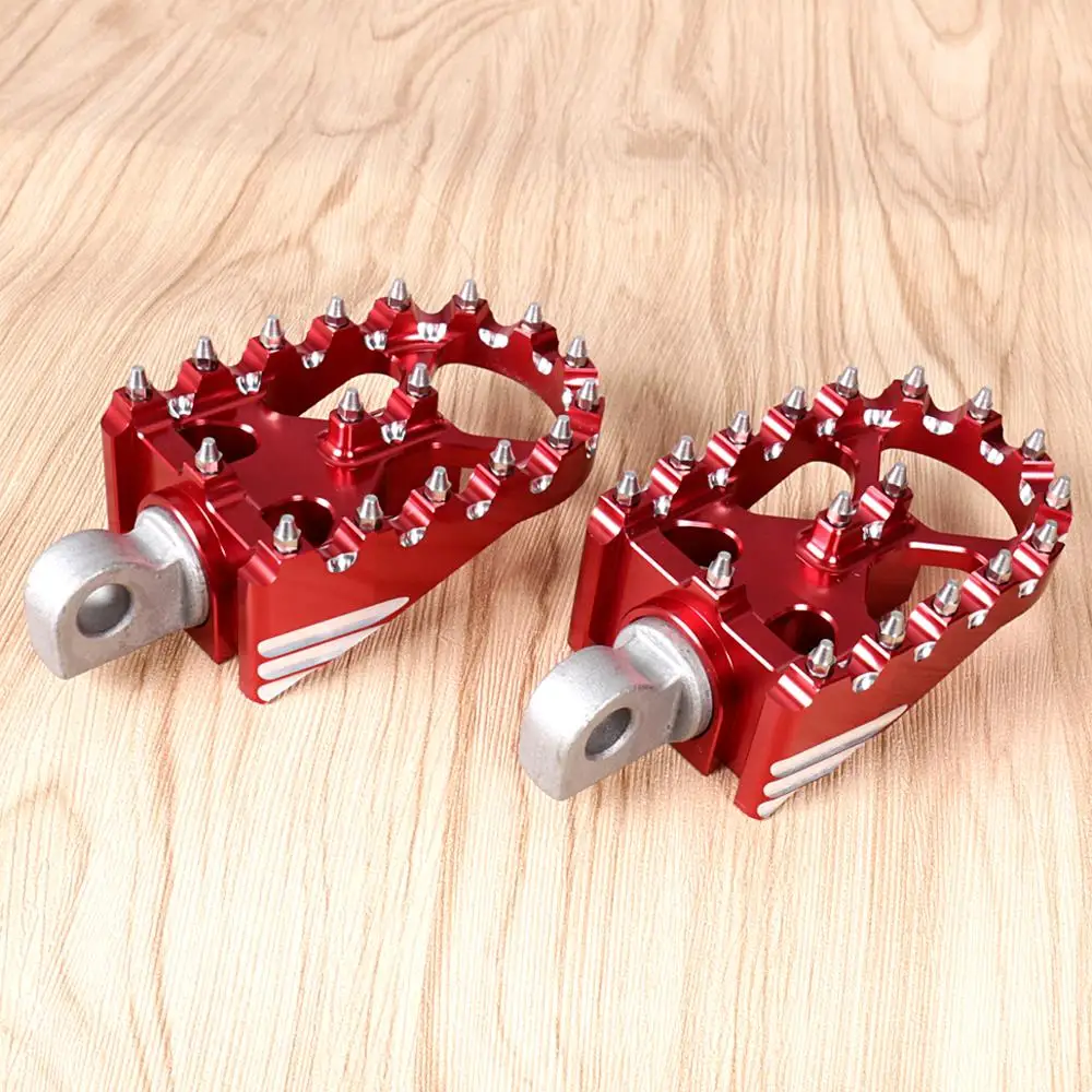 1Pair Red Rotating Footpegs Custom Chopper Foot Pegs For Harley Sportster XL Iron 883 Dyna Softail Models | Автомобили и