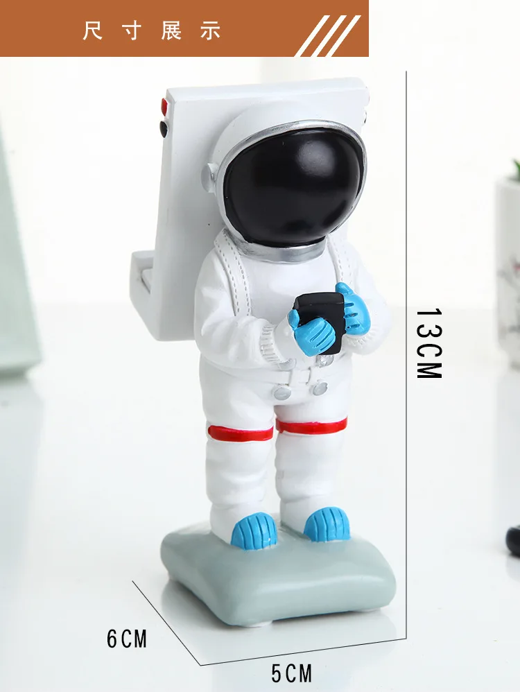 Астронавт держатель для мобильного телефона Spaceman Настольный полимерный держатель для мобильного телефона креативный стенд для мобильного телефона