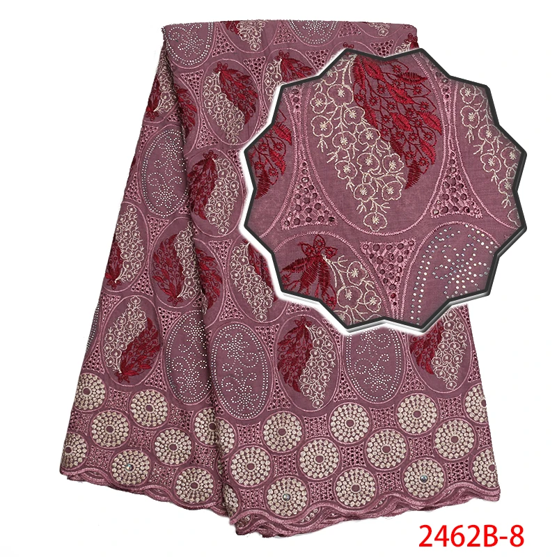 Кружевная ткань швейцарская хлопковая вуаль Вуаль со стразами KS2462B-2 2019 |