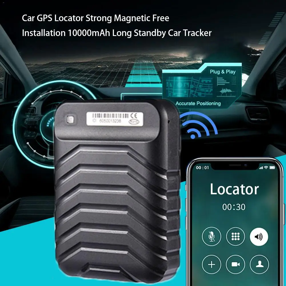 GPS Locator Adsorption Recording Anti Lost Device Tracker Voice Control Real Time Tracking Device 5000mAh Standby