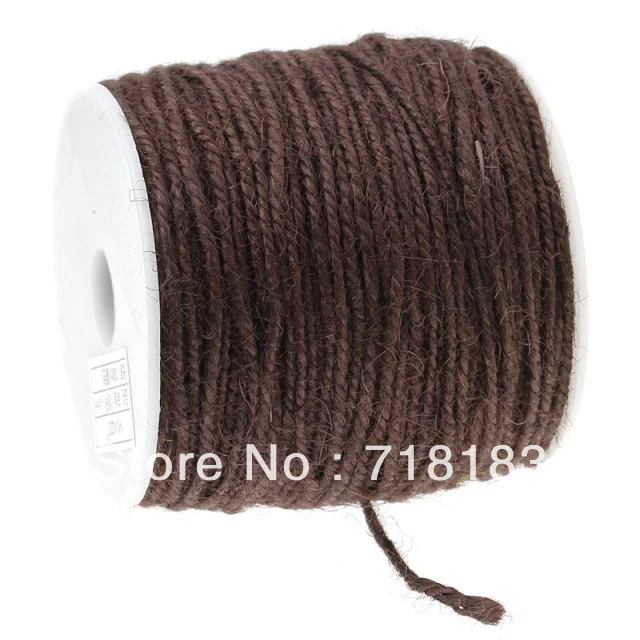 Оптовая продажа 1 рулон (100 м) кофе конопли линия Бисероплетение Шнур Веревка мм