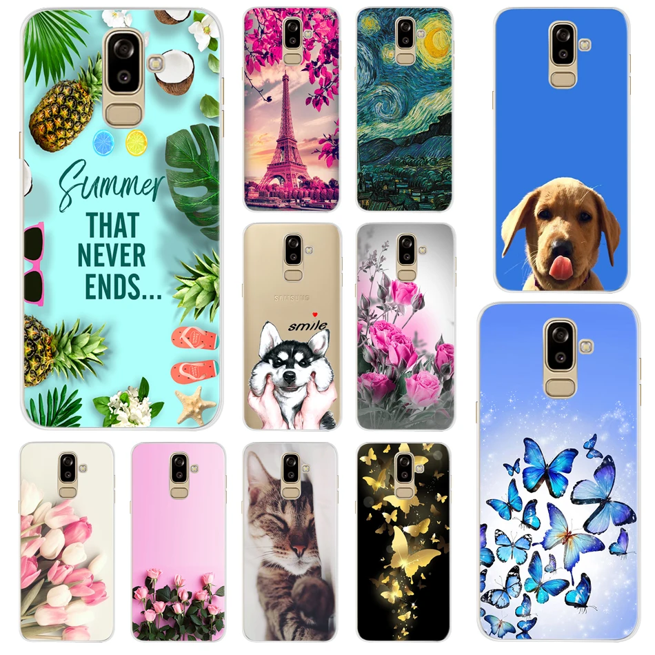 Для Samsung Galaxy J8 2018 Чехол Samsung J8 2018 Мягкие силиконовые ТПУ чехлы для телефонов задняя крышка для Samsung Galaxy J8 2018 J800 J810