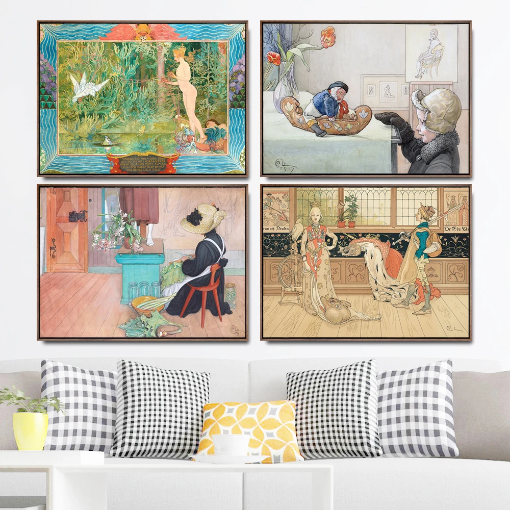 Настенное искусство HD Печать украшение дома Швеция картина Карл Ларссон