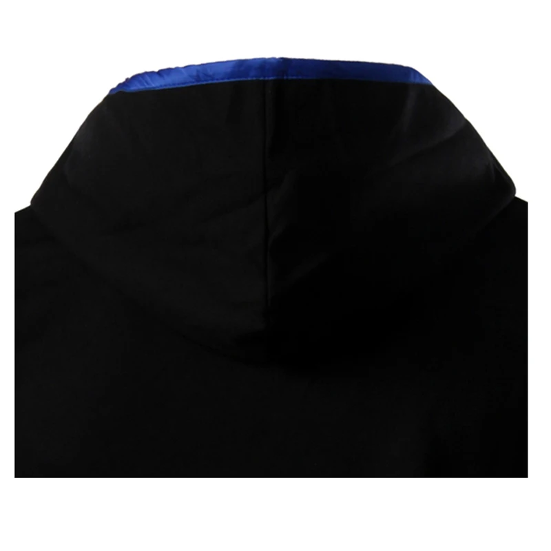 Весна 2018 Модные мужские толстовки с капюшоном Новый дизайн двойной вставки