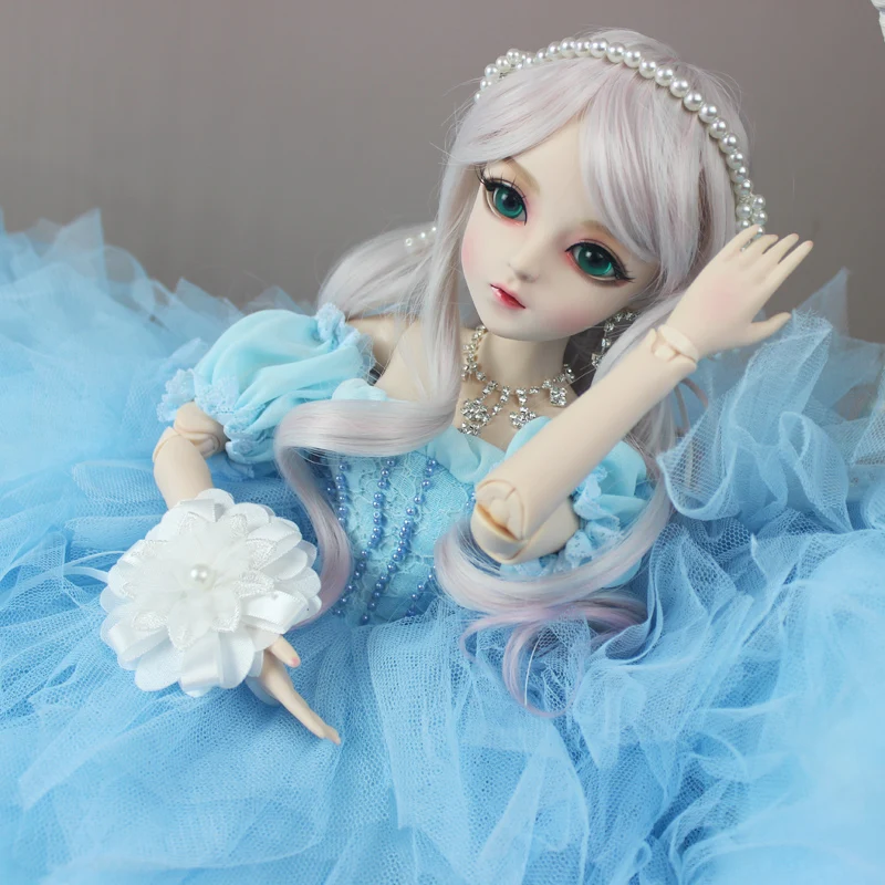 BJD 1/3 шарнирная кукла подарки для девочек ручная роспись макияж fullset сказочной принцессы Кукла с торжественное платье с феей голубого