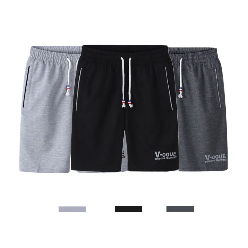 Black DarkGray Gray 3 шт./лот летние пляжные шорты мужские модные брендовые мужские Шорты повседневные шорты на шнурке Мужские дышащие M-6XL брюки короткие Новинка - Цвет: Black DarkGray Gray