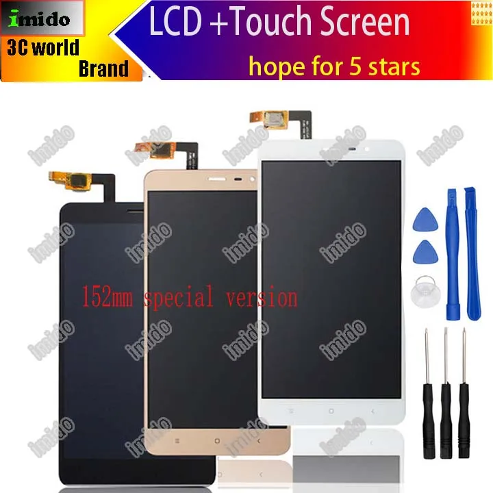 152 мм 100% Высокое качество ЖК дисплей Дисплей + сенсорный экран Датчик Стекло
