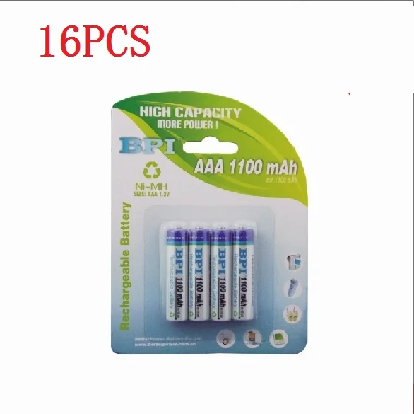 16 шт. Ni MH аккумуляторные батарейки AAA 1 2 в 1100 мАч|aaa rechargeable|rechargeable batteryaaa rechargeable battery |