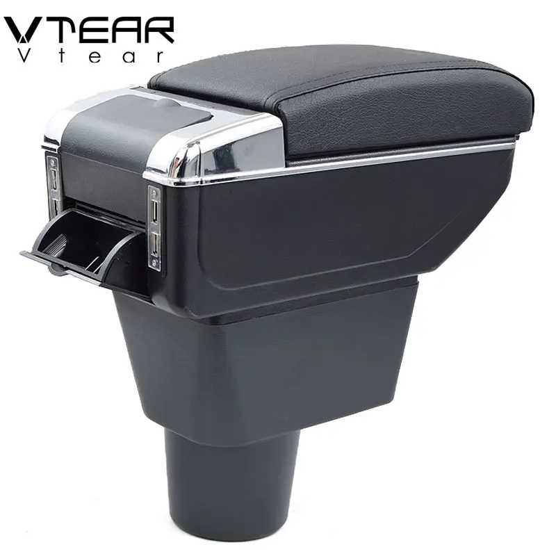 Vtear для renault duster подлокотник для рено дастер аксессуары подлокотник USB интерфейс подлокотник центральная консоль автомобильный стиль кожаный ящик для хранения интерьер рено дастер
