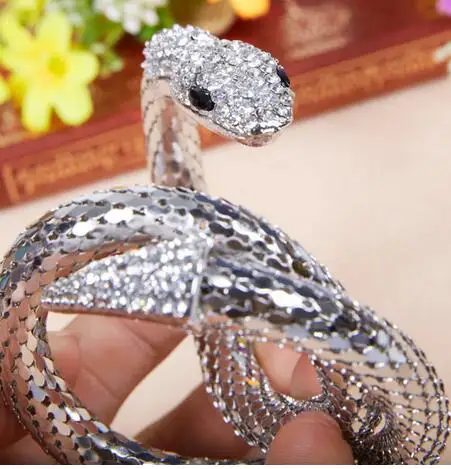 1 шт./лот браслет змея для танца живота из сплава золота и серебра аксессуары змеи