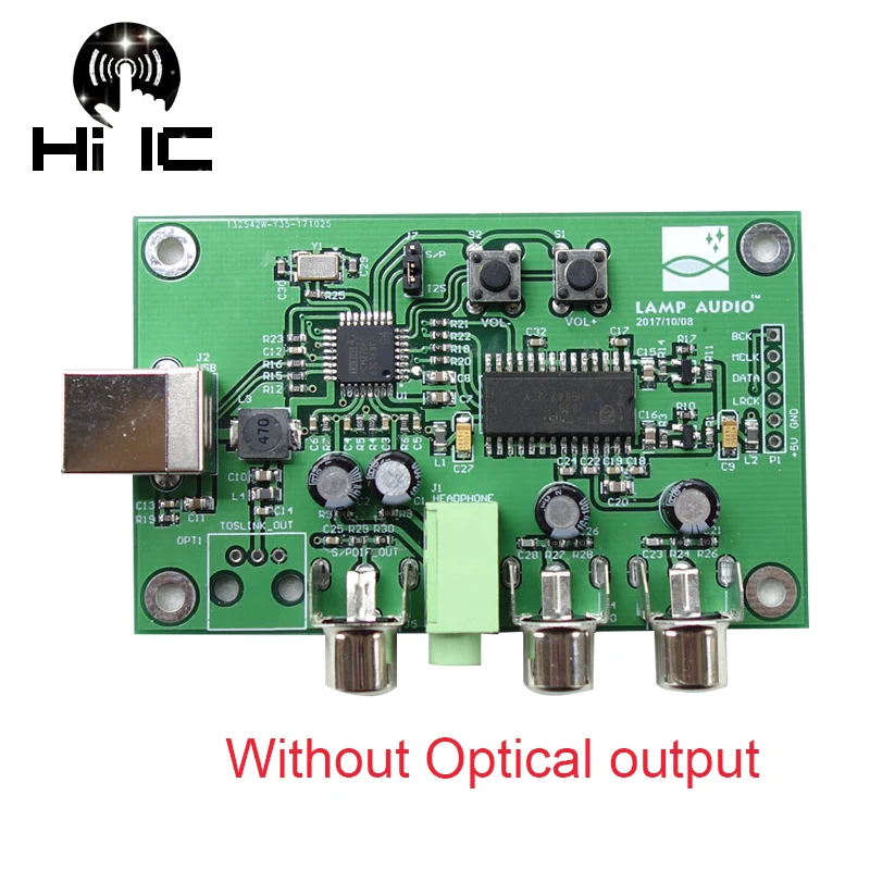PCM2706 TDA1305 цифрового интерфейса USB к I2S/IIS/оптический коаксиальный Выход SPDIF HiFi ЦАП