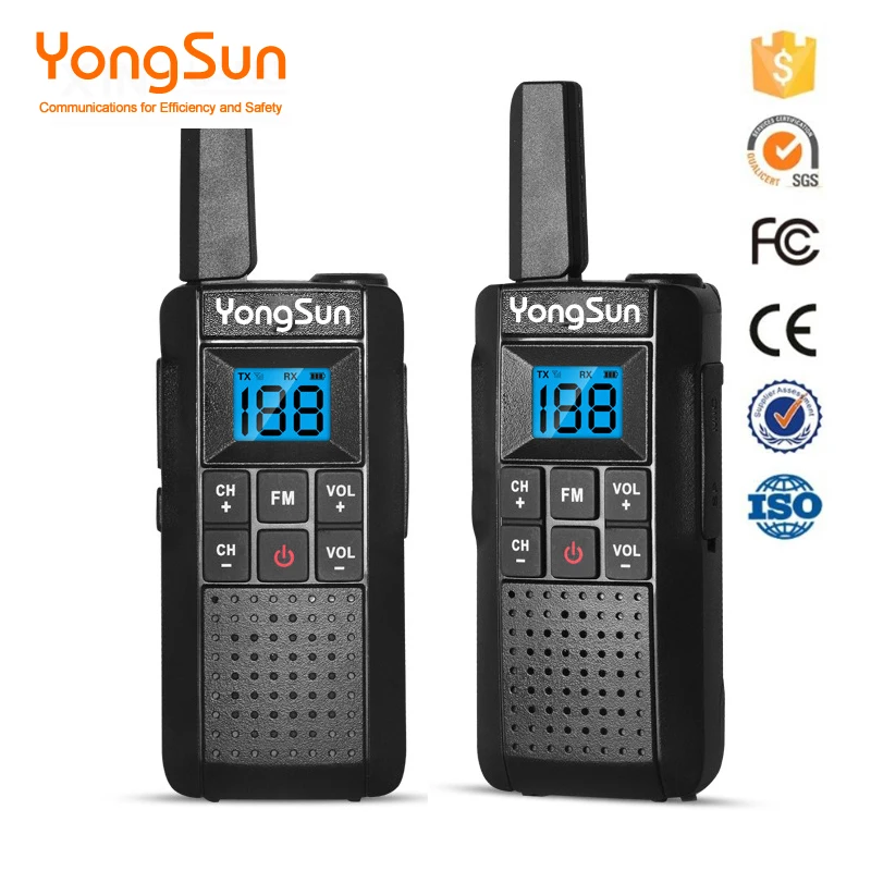 YongSun мини рация UHF 400-470 мГц Портативный двухстороннее радио 5 Вт 99 памяти Каналы с