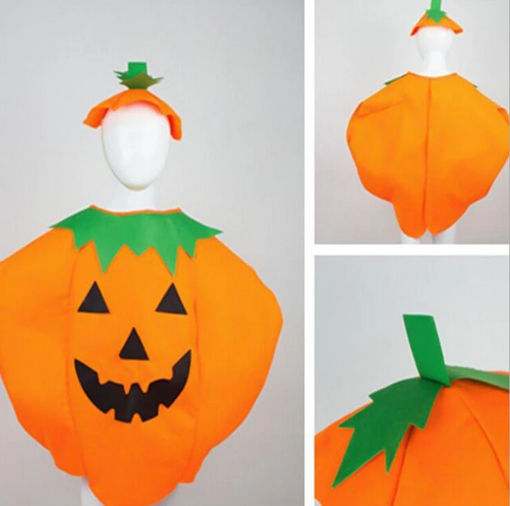Halloween cosplay party dance performances pumpkin costume for children clothes suit |