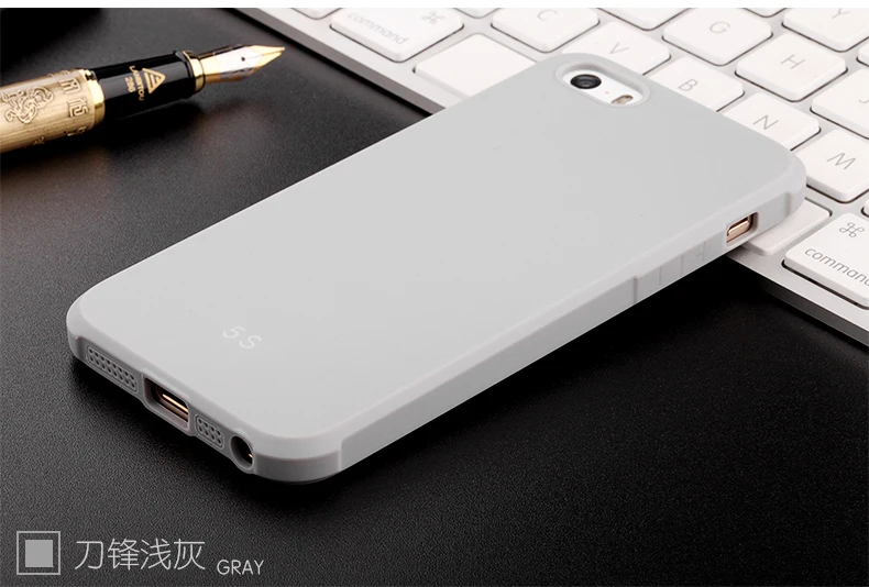 Для iPhone SE Case Задняя Крышка Помощи антидетонационных Броня Кремния шкафы Apple Iphone
