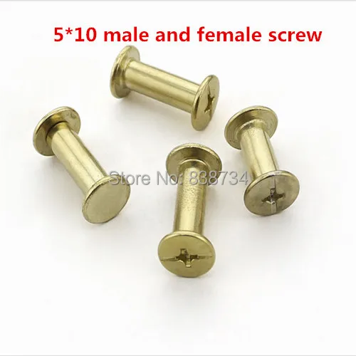 100 шт. 5*10 мм сталь с латунным покрытием винт chicago|steel screw|screw screwbrass plated screws |