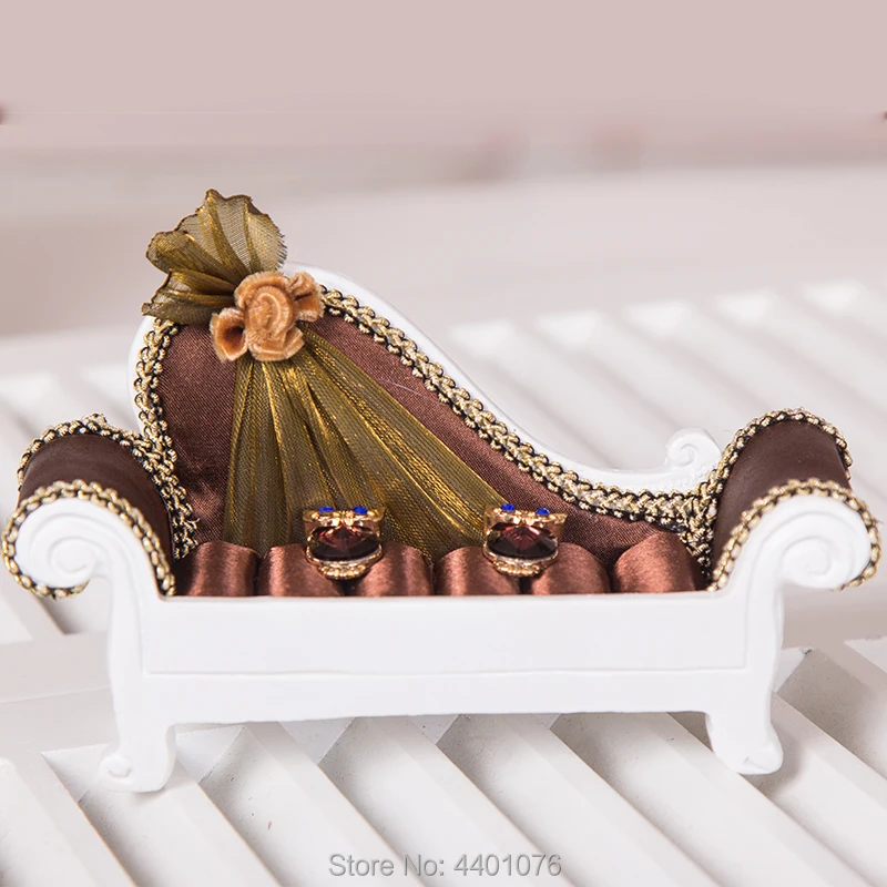 Декоративные серьги из ткани кольца коробки для ювелирных изделий окна спальни