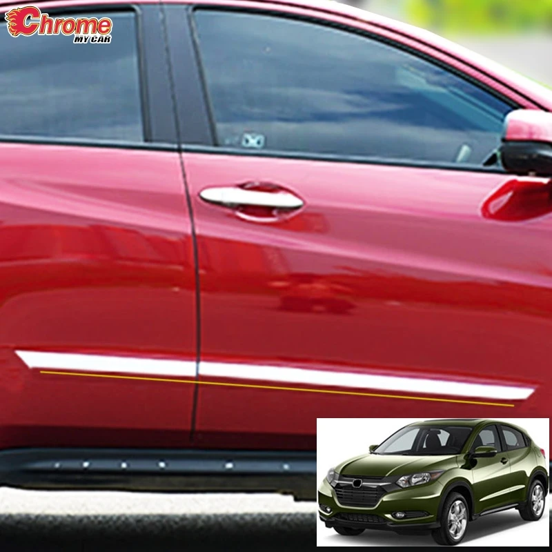 Для Honda HR-V / Vezel 2016 2017 2018 Хром Боковая дверь корпус молдинг крышка отделка
