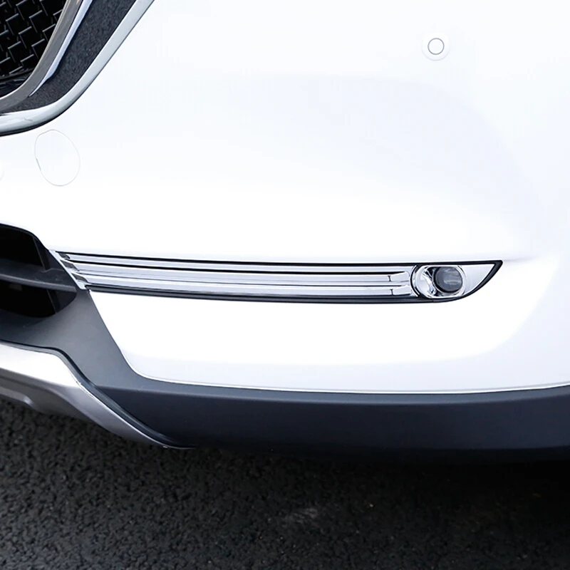 Для Mazda CX5 CX-5 2017/18/19/20 ABS хромированные передние противотуманные фары светильник