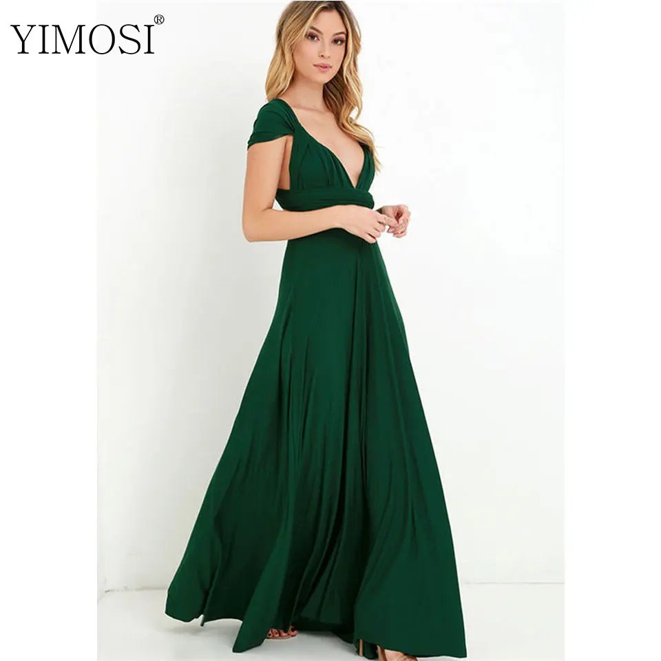 2018 г. пикантные для женщин клуб платье Boho Стиль Длинные Повседневное макси Multiway
