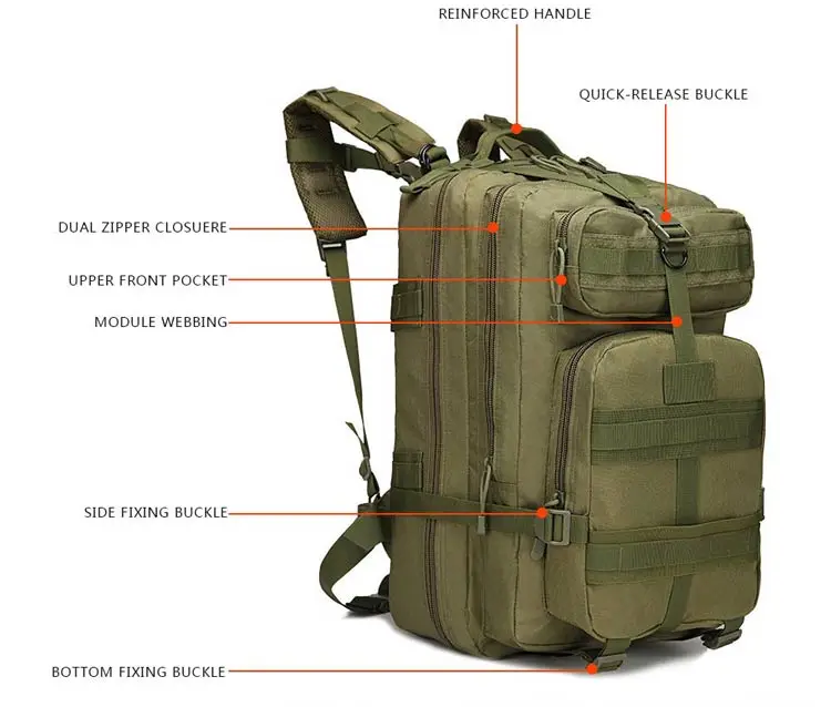 45L тактический рюкзак mochila Военная Тактическая Сумка militar походный рюкзак походная спортивная сумка Военная большая сумка