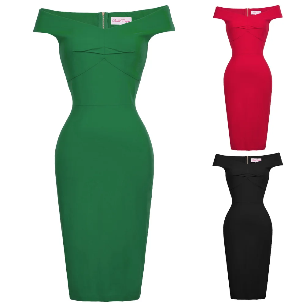 Пикантные женские платья в стиле ретро винтажные летние с открытыми плечами