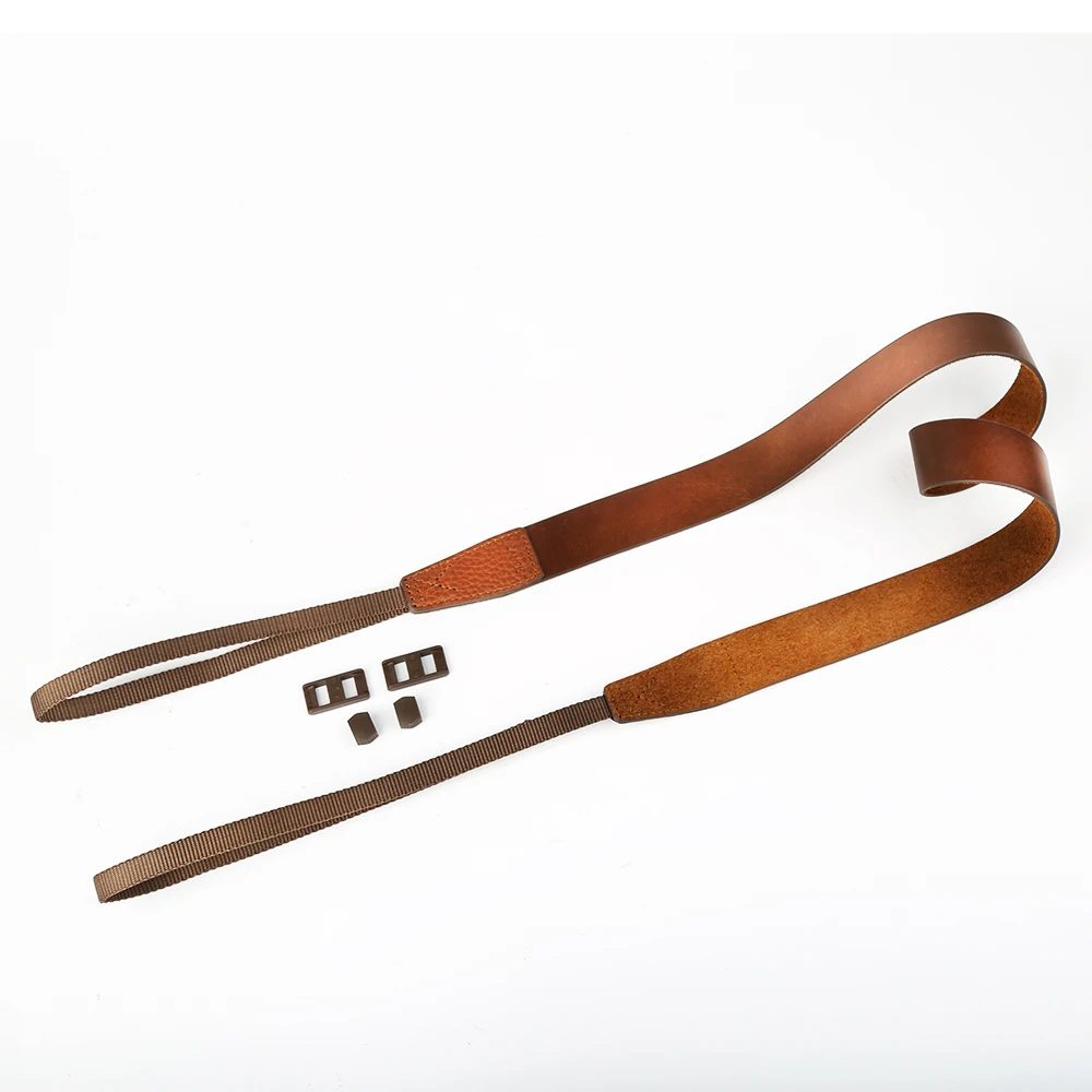 CANPIS коричневый Регулируемый ремень из натуральной мягкой кожи для камеры Canon Nikon