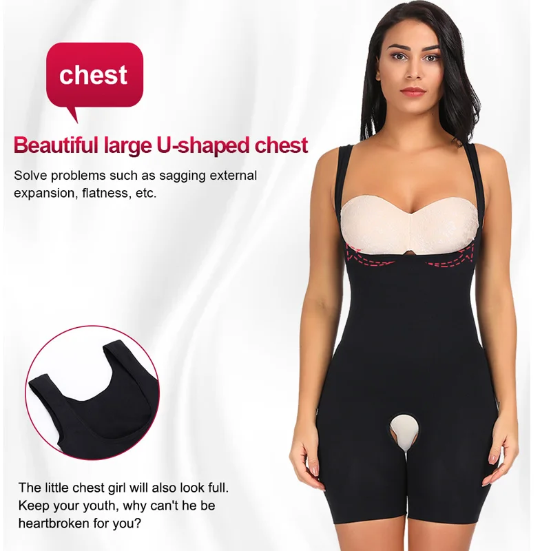 HEXIN Для женщин Full Body Shaper Бесшовные фирма Управление Фаха на талию с подгрудной