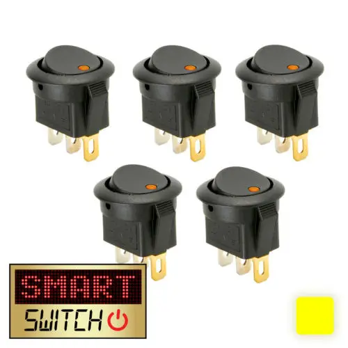 12 V автомобильный водонепроницаемый Вкл/Выкл Круглый Рокер точечный