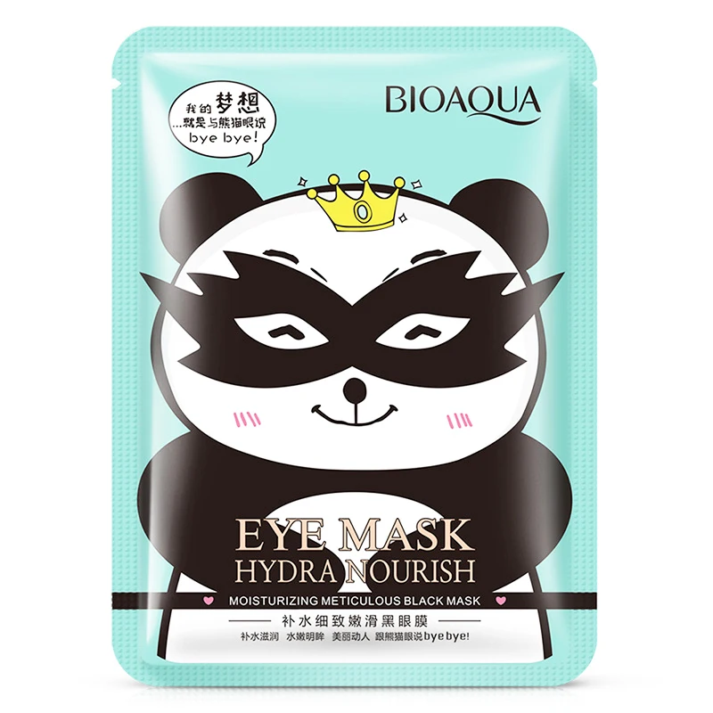 Черная кристальная коллагеновая маска для глаз патчи сна ухода за лицом темные