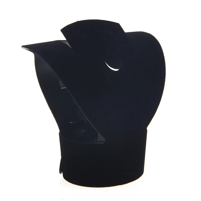 Складной бархатный Держатель для ювелирных изделий ожерелья бюста серег