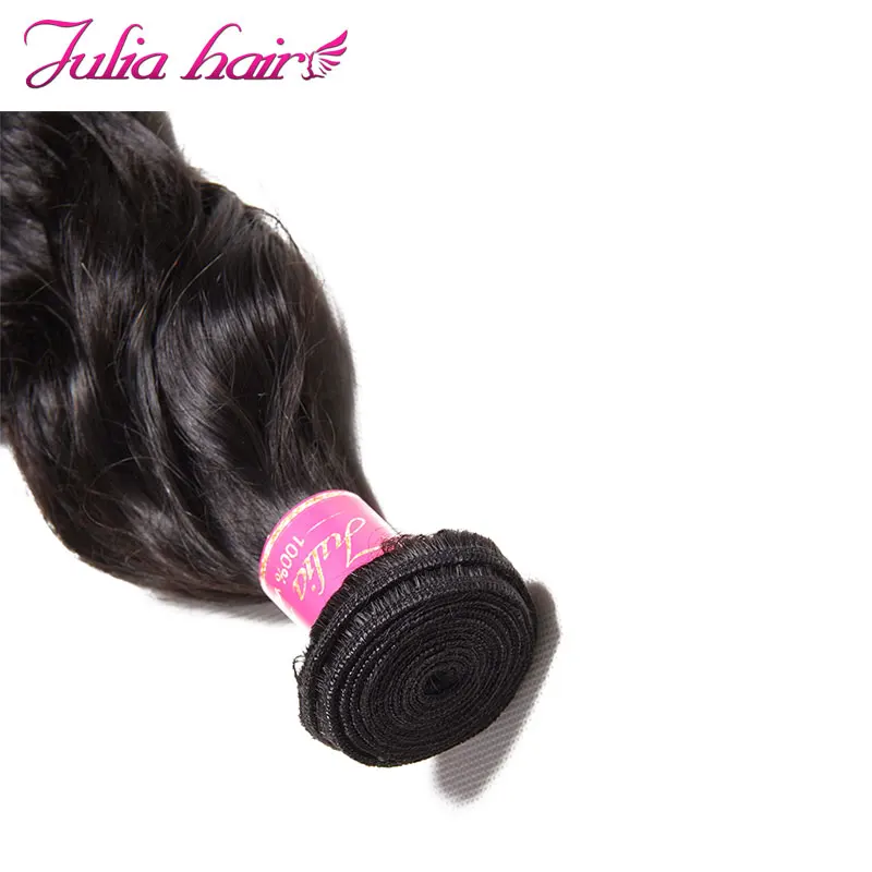 Ali Julia Hair Products Бразильский Натуральный волнистый пучок человеческих волос 8 до 26 дюймов наращивание волос Remy 1 шт. 3 шт. 4 шт