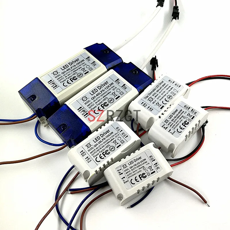 AC 85 265V 1 2x3w 2 4x3w 6 10x3w 10 18x3w 18 30x3w 600mA 650mA светодиодный драйвер Конвертор трансформатор