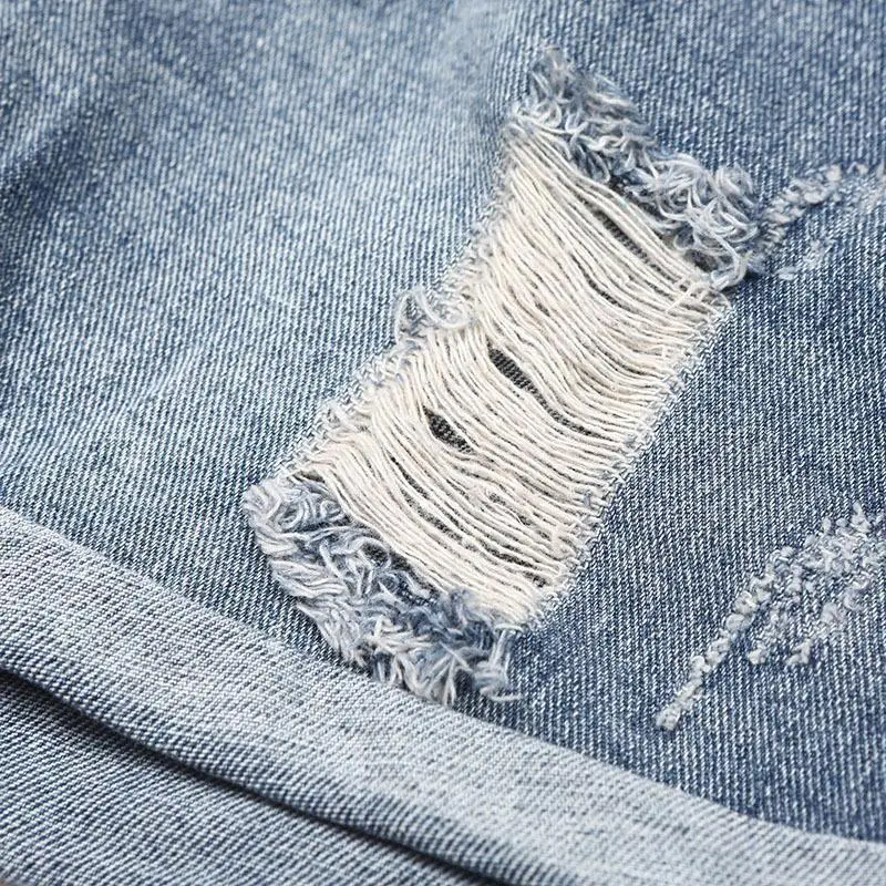 Женские джинсовые шорты на лямках облегающие с карманами модные из джинсовой