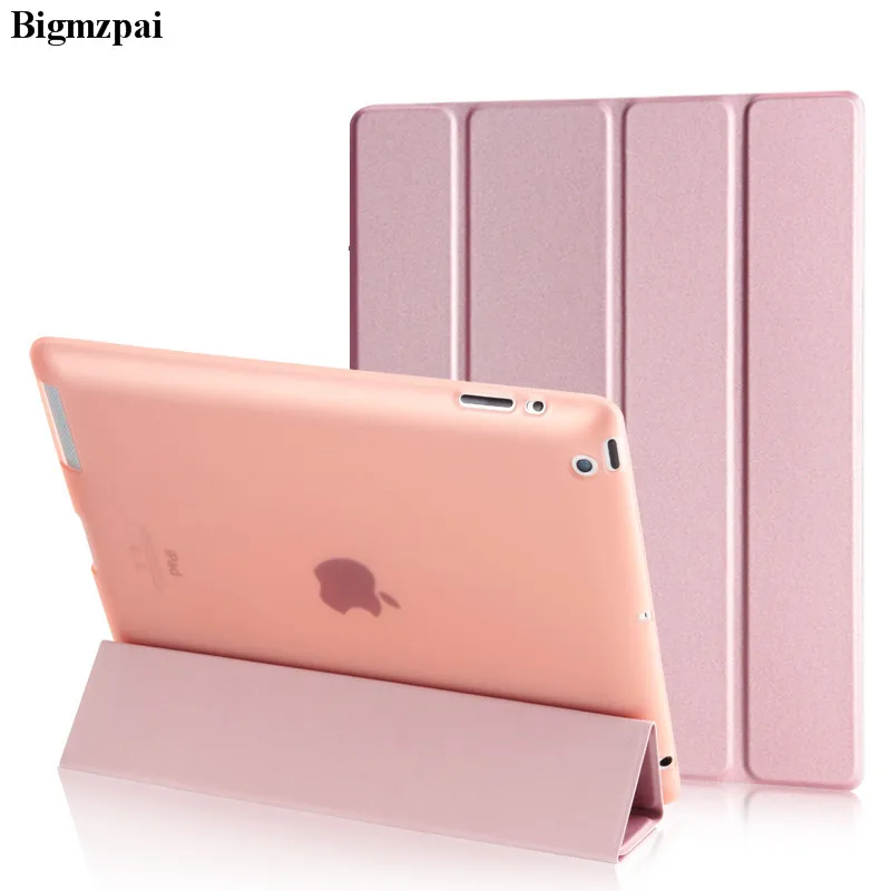 В 4 раза тонкий кожаный чехол для ipad 2/3/4 9," ТПУ Мягкая накладка на заднюю панель из защитной оболочки смарт планшетный Стенд кожаный чехол для ipad Air ipad 5 чехол+ подставка для ручек
