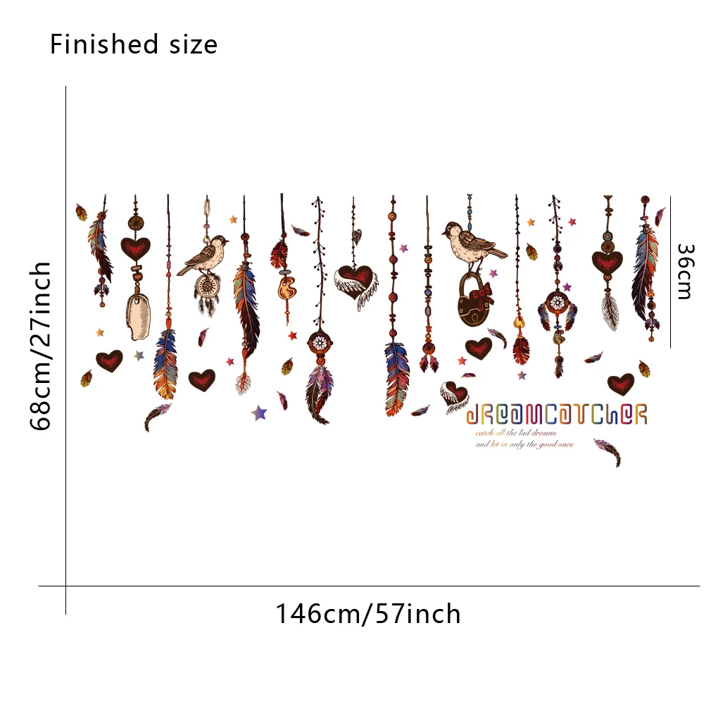 Опускающиеся перья для спальни гостиной ванной Съемные Наклейки на стены сделай