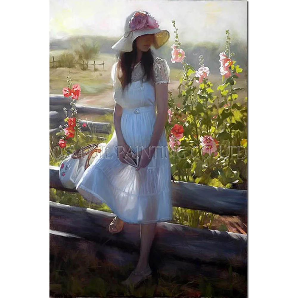 Отличный художник ручной работы высокое качество впечатление леди в картина