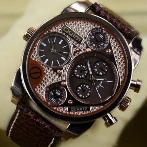 Relogio masculino Vogue Dual Time повседневные Oulm 9316 Relogio спортивные часы мужские военные армейские часы подарок кварцевые наручные часы