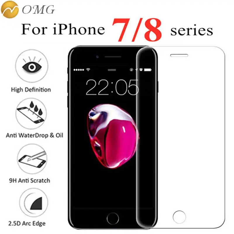 Закаленное стекло для iphone 7 8 Высококачественная Стальная Защитная пленка