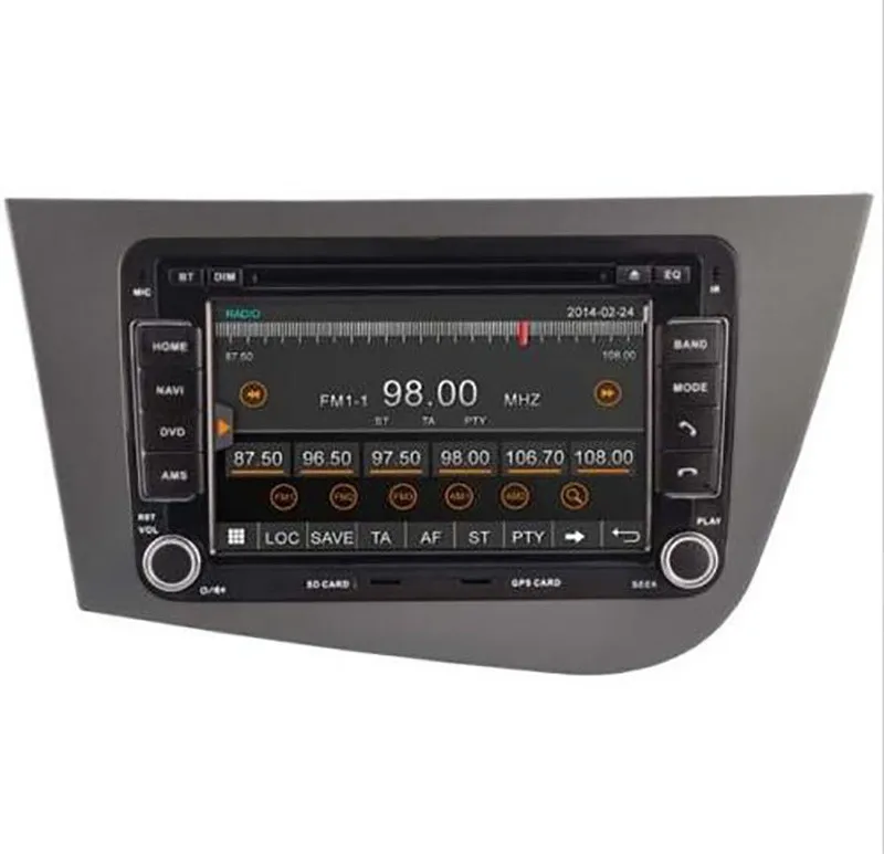 Двойной 2 DIN автомобильный DVD рамка радио фасции для SEAT Leon(LHD) левый руль Лицевая панель стереосистемы рамка радио Панель dash mount kit
